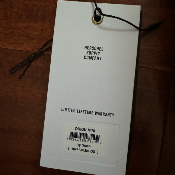 Herschel Orion mini backpack ivy green! New with tags! - Picture 6 of 6